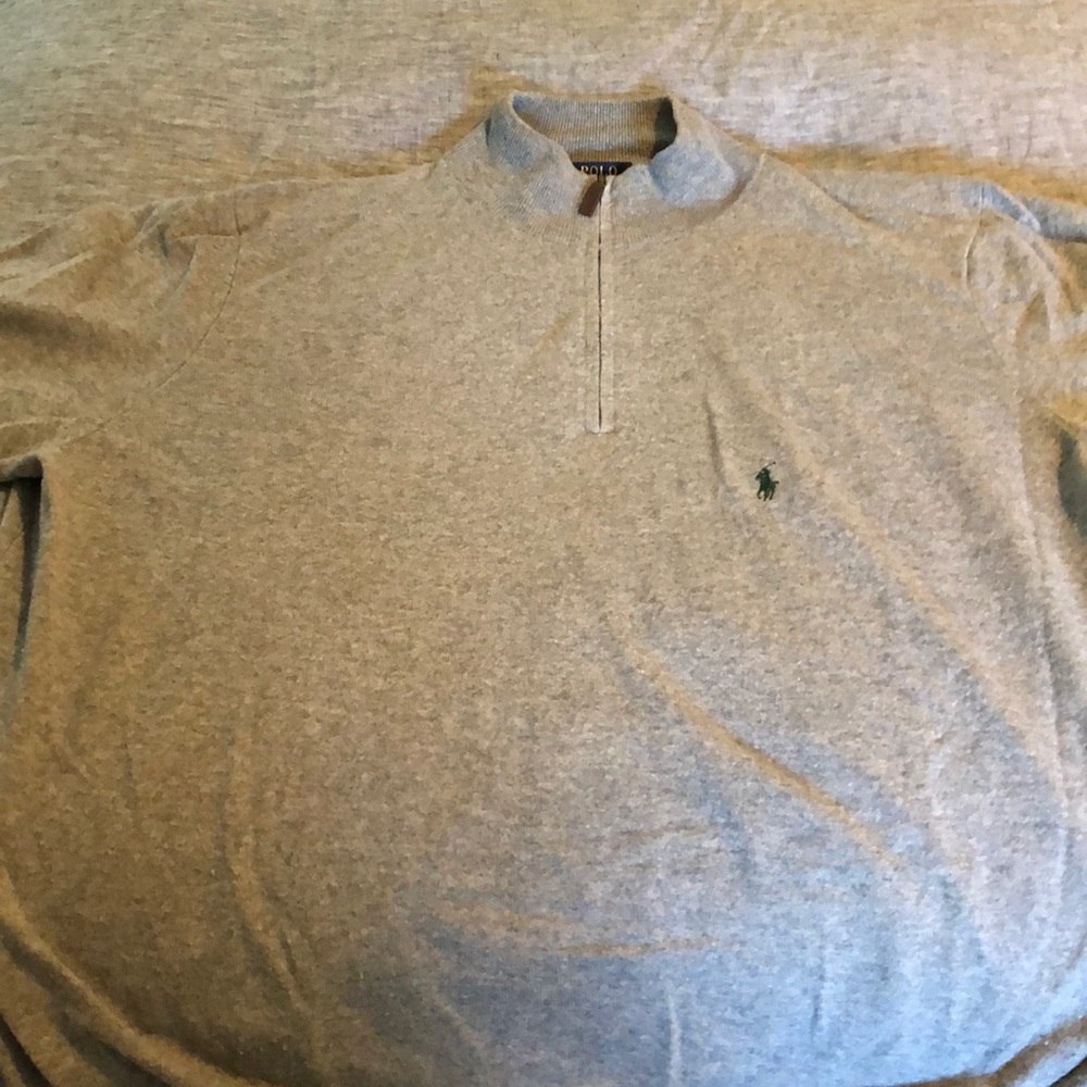 Ralph Lauren merino wool quarter zip sweater